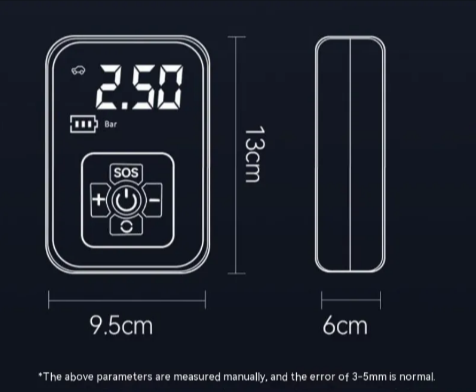 Wildcore AirForce™ Portable Digital Car Tire Inflator