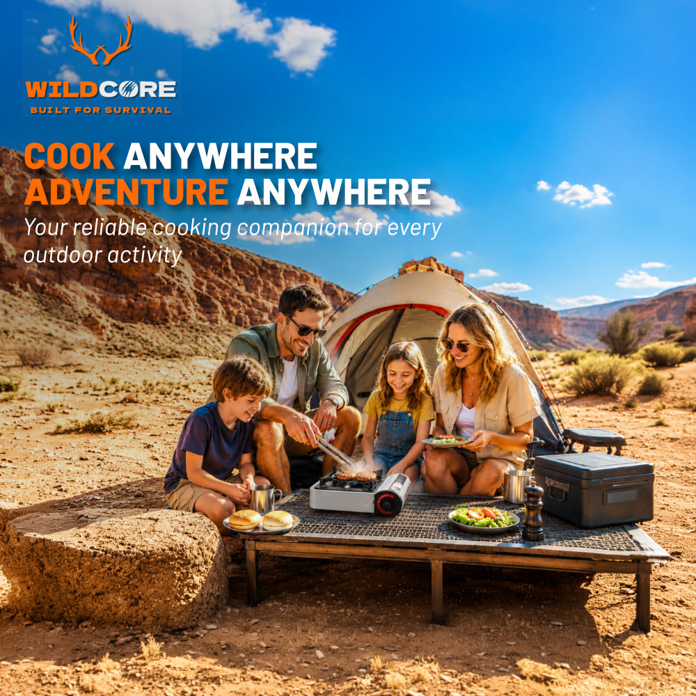 Wildcore CampFlame™ Portable Mini Gas Stove