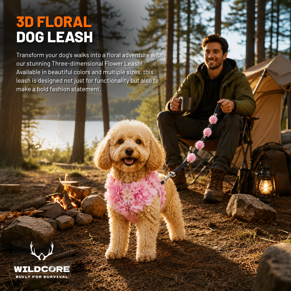 Wildcore BloomWalk™ 3D Floral Dog Leash