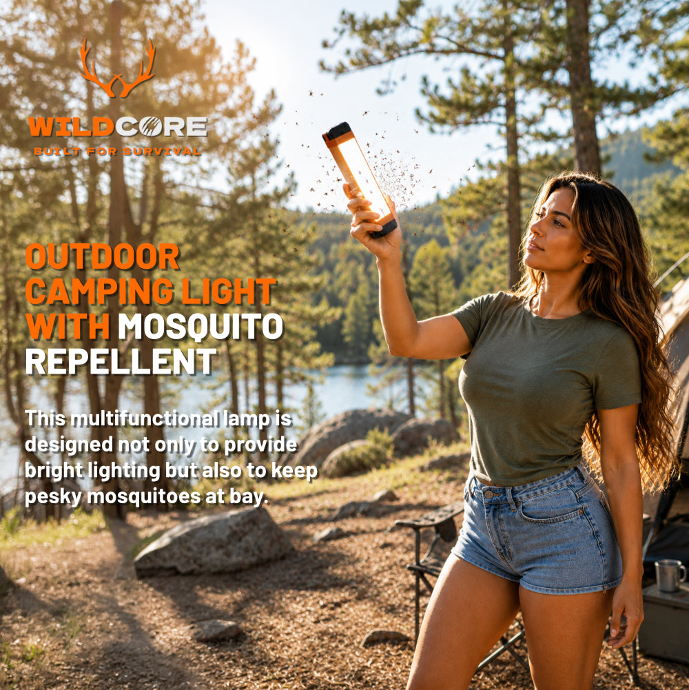 Wildcore GlowGuard™ 2-in-1 Camping Light & Mosquito Repeller