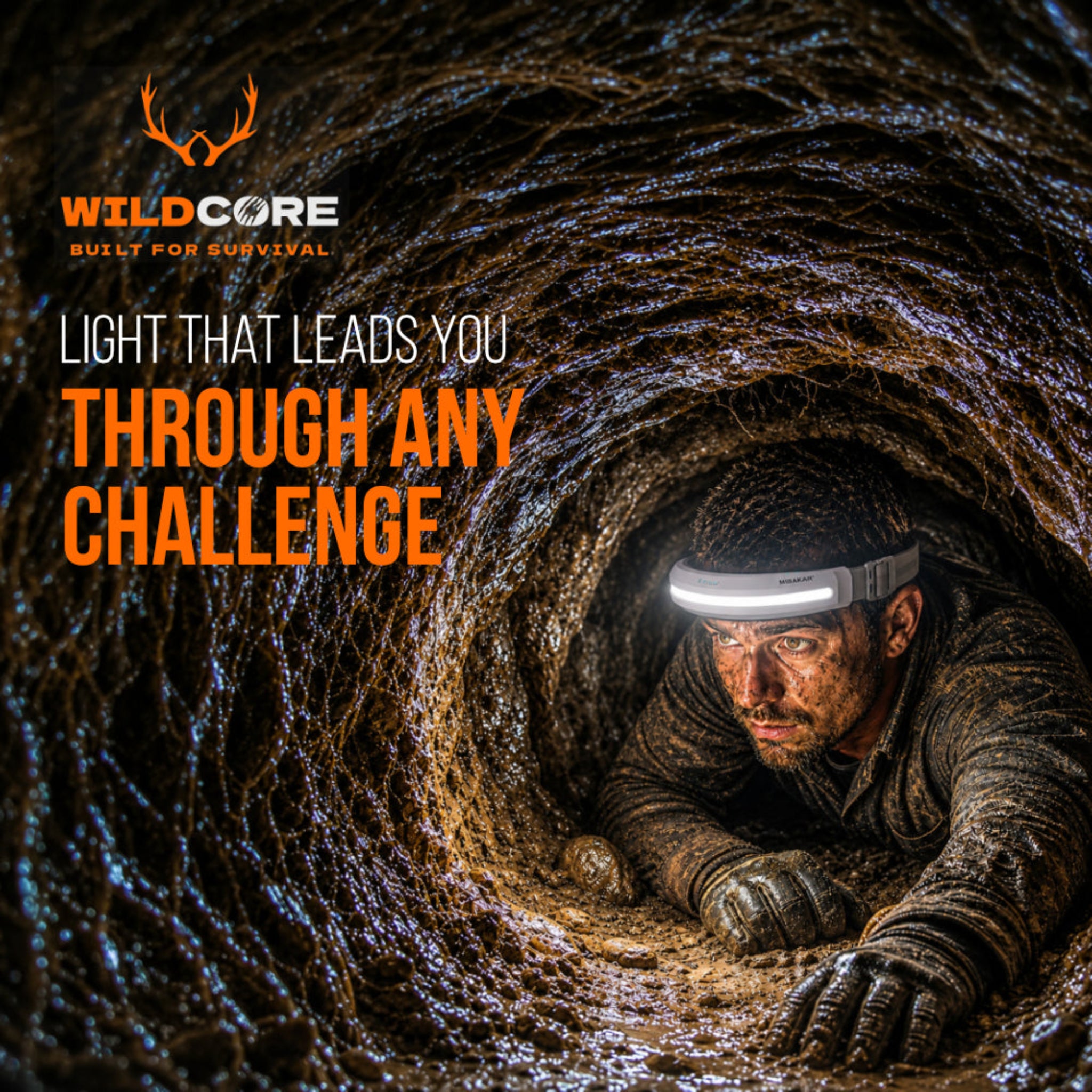 Wildcore HorizonBeam™ 350 Rechargeable Headlamp