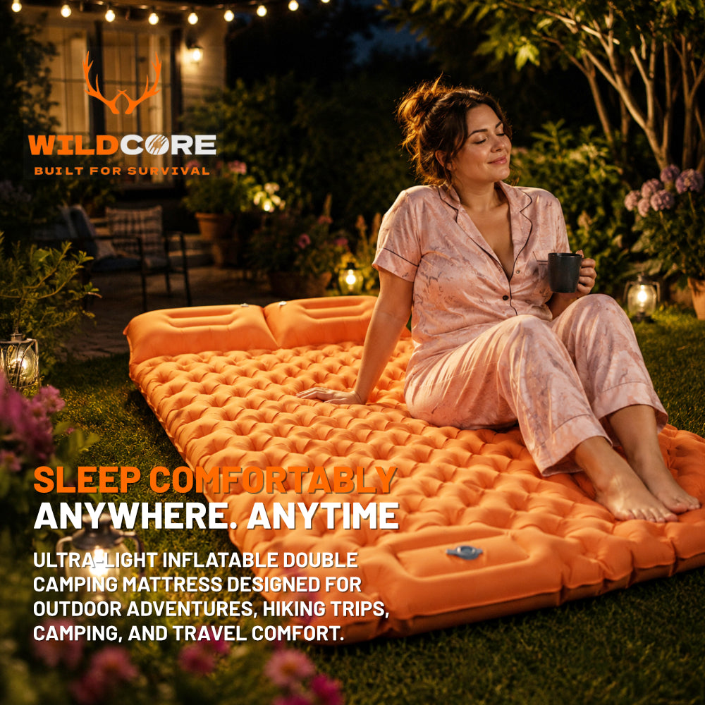 Wildcore CloudRest™ Inflatable Double Camping Mattress