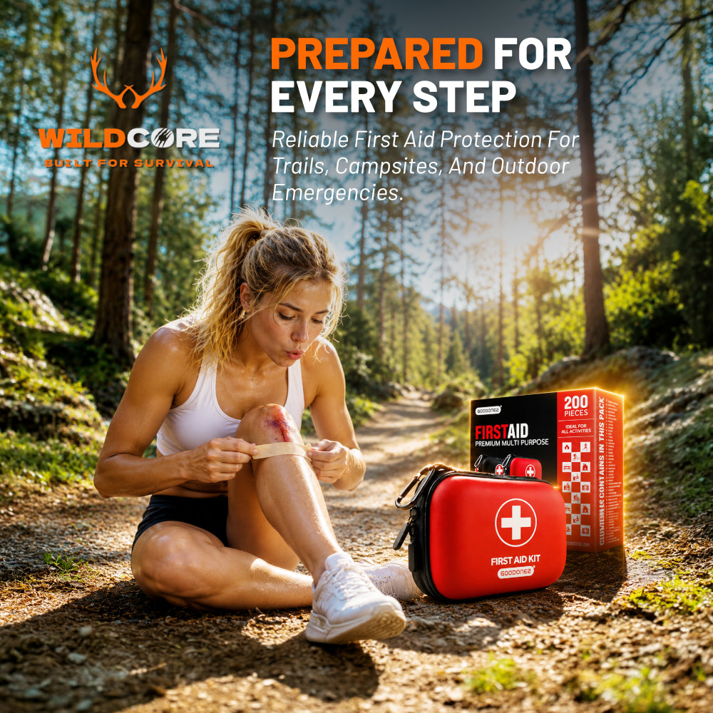 Wildcore TrailGuard™ 91-Piece Portable Emergency First Aid Kit