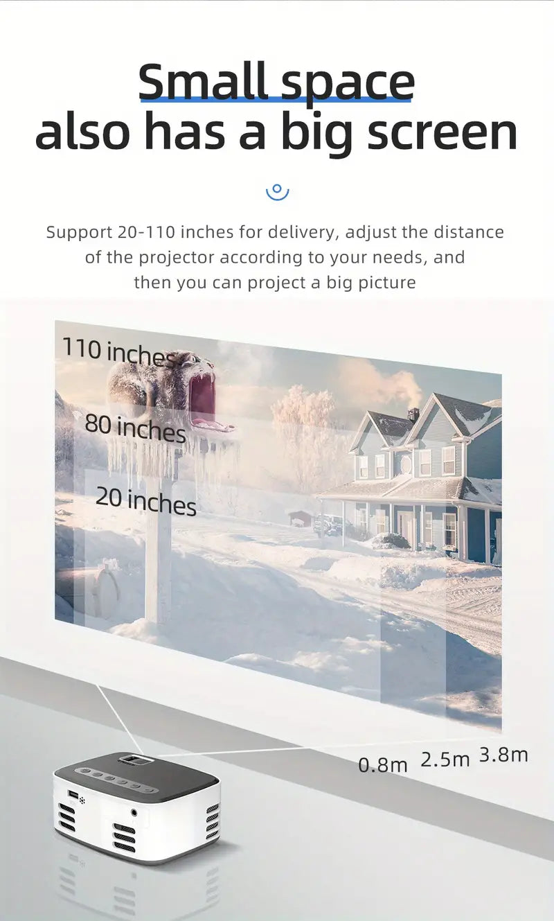 Wildcore CinemaGo™ Wireless Mini Outdoor Projector for Apple & Android
