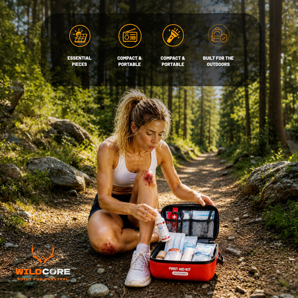 Wildcore TrailGuard™ 91-Piece Portable Emergency First Aid Kit
