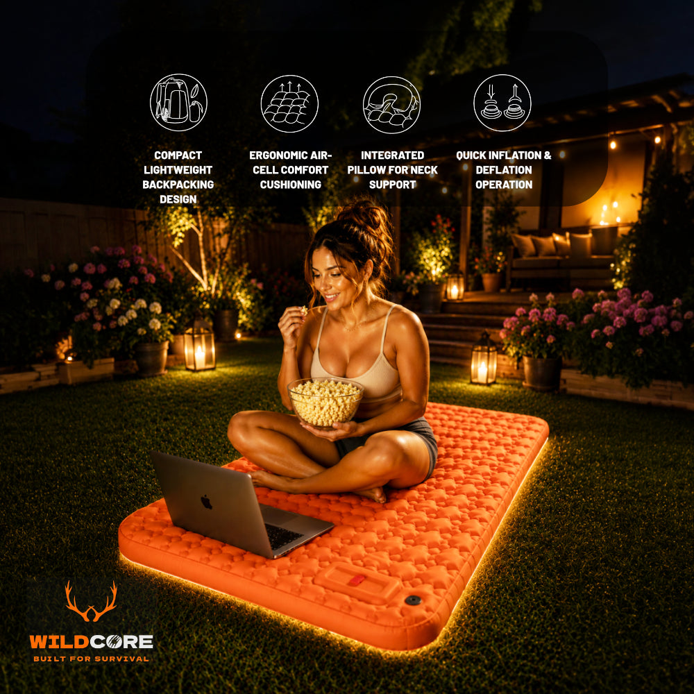 Wildcore TrekRest™ Portable Inflatable Camping Mattress