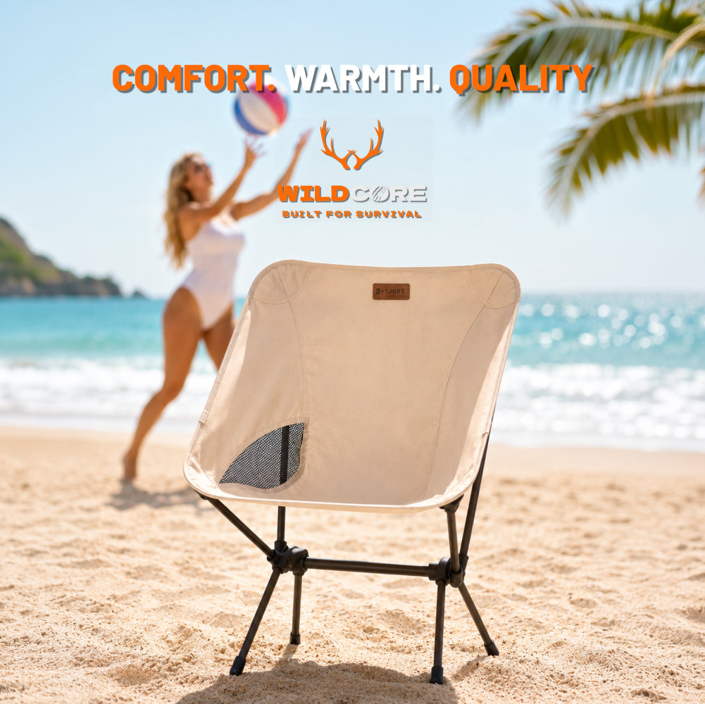 Wildcore CampLounge™ Lightweight Camping & Beach Chair