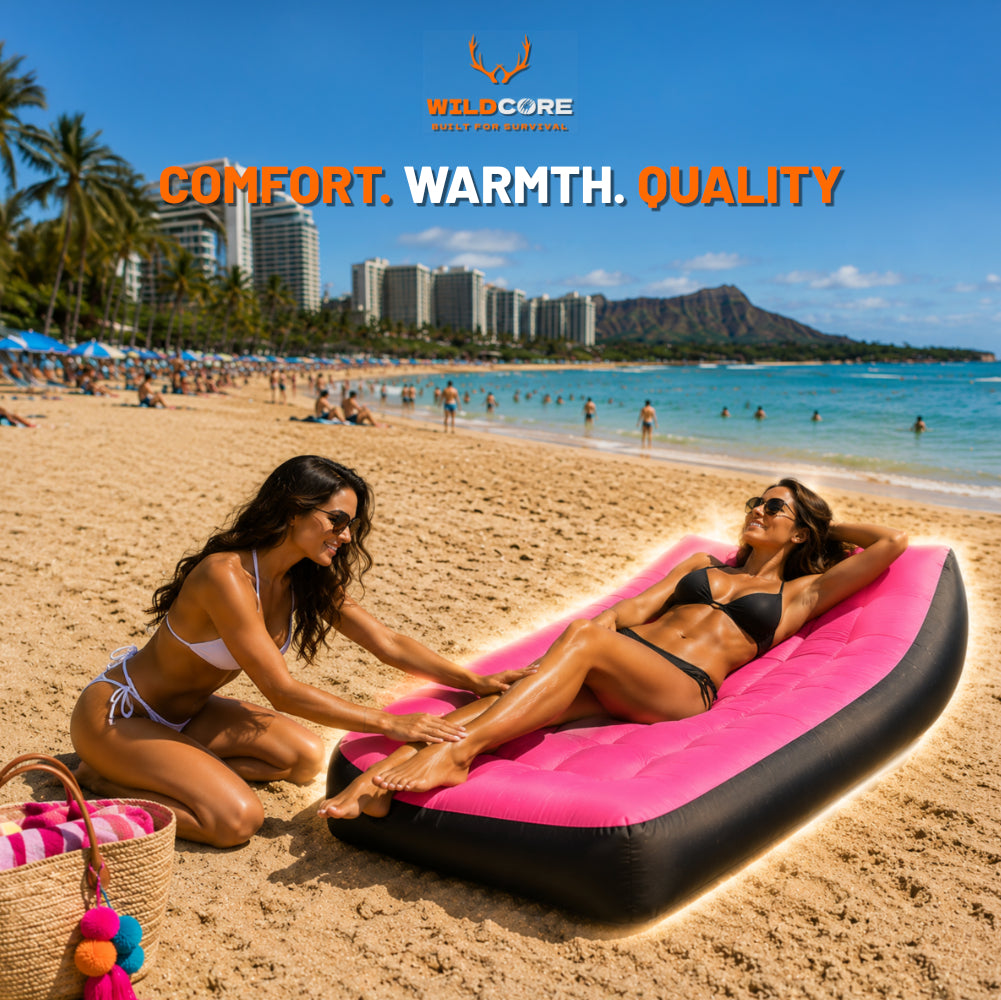 Wildcore AirLounge™ Portable Inflatable Sofa Bed for Camping & Beach