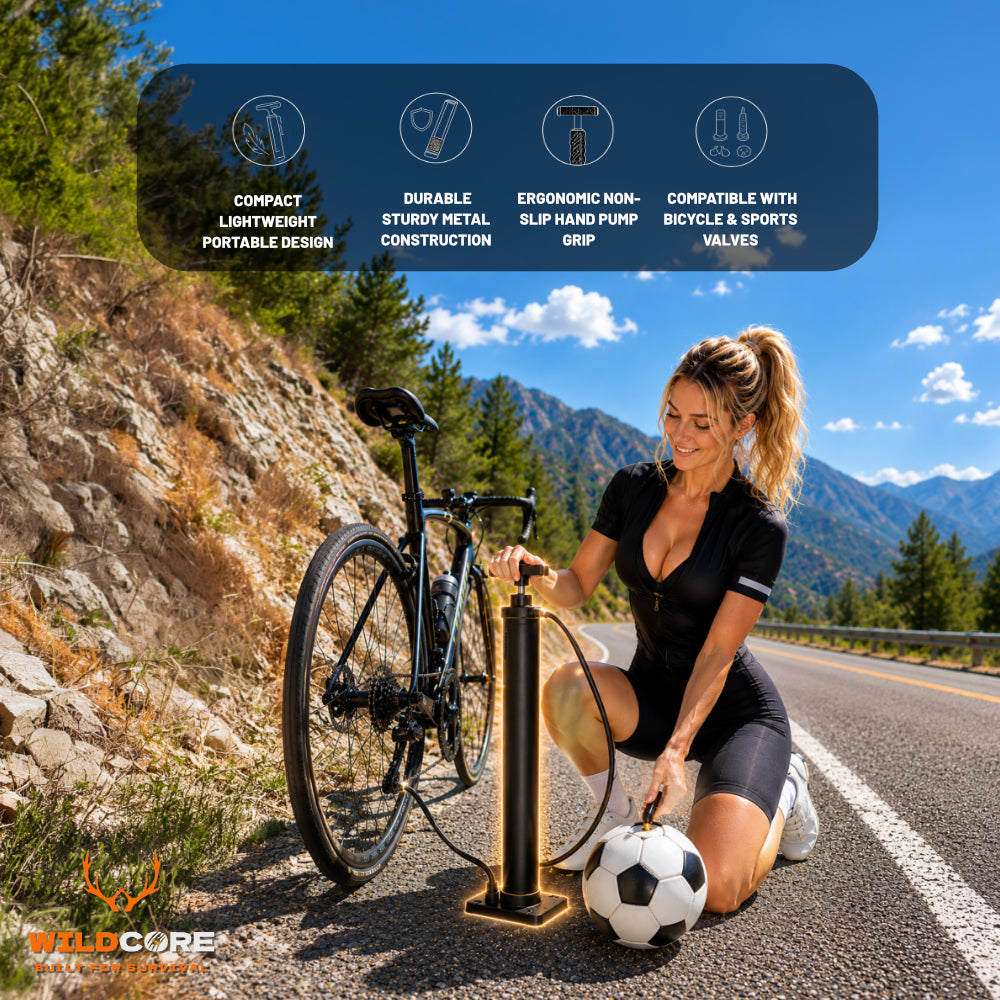 Wildcore TrailPump™ Mini Portable Pump Compact Power for Every Adventure.