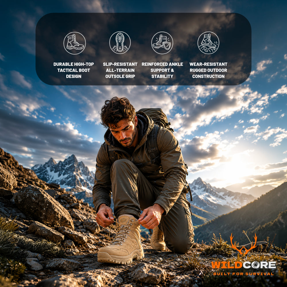 Wildcore TerraForce™ Tactical Hiking Boots Conquer Every Terrain.