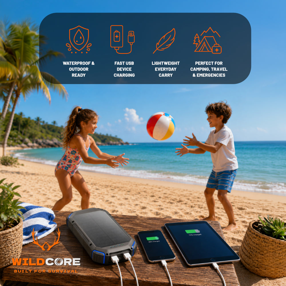 Wildcore TitanSolar™ 20000 Power Bank
