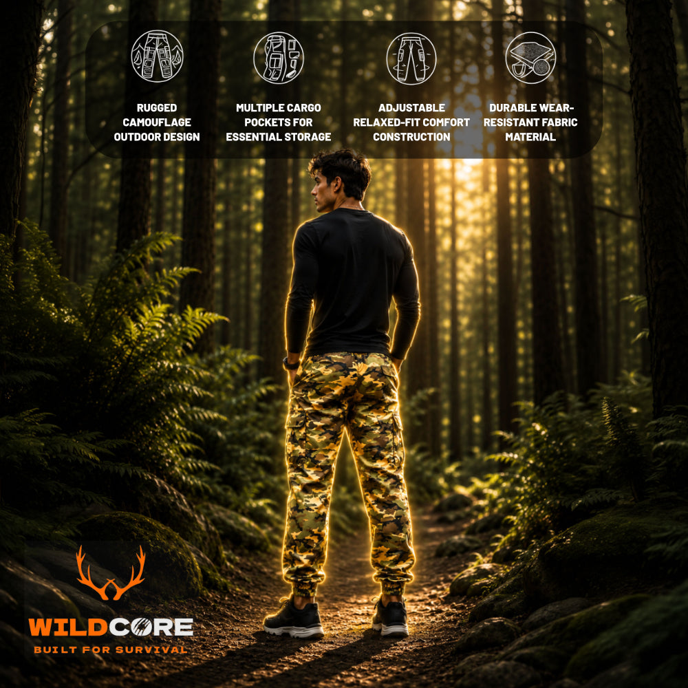 Wildcore TrailFlex™ Camo Cargo Pants Built for Adventure. Designed for Comfort.