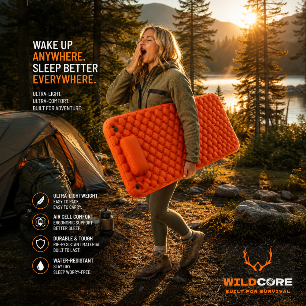 Wildcore TrekRest™ Portable Inflatable Camping Mattress