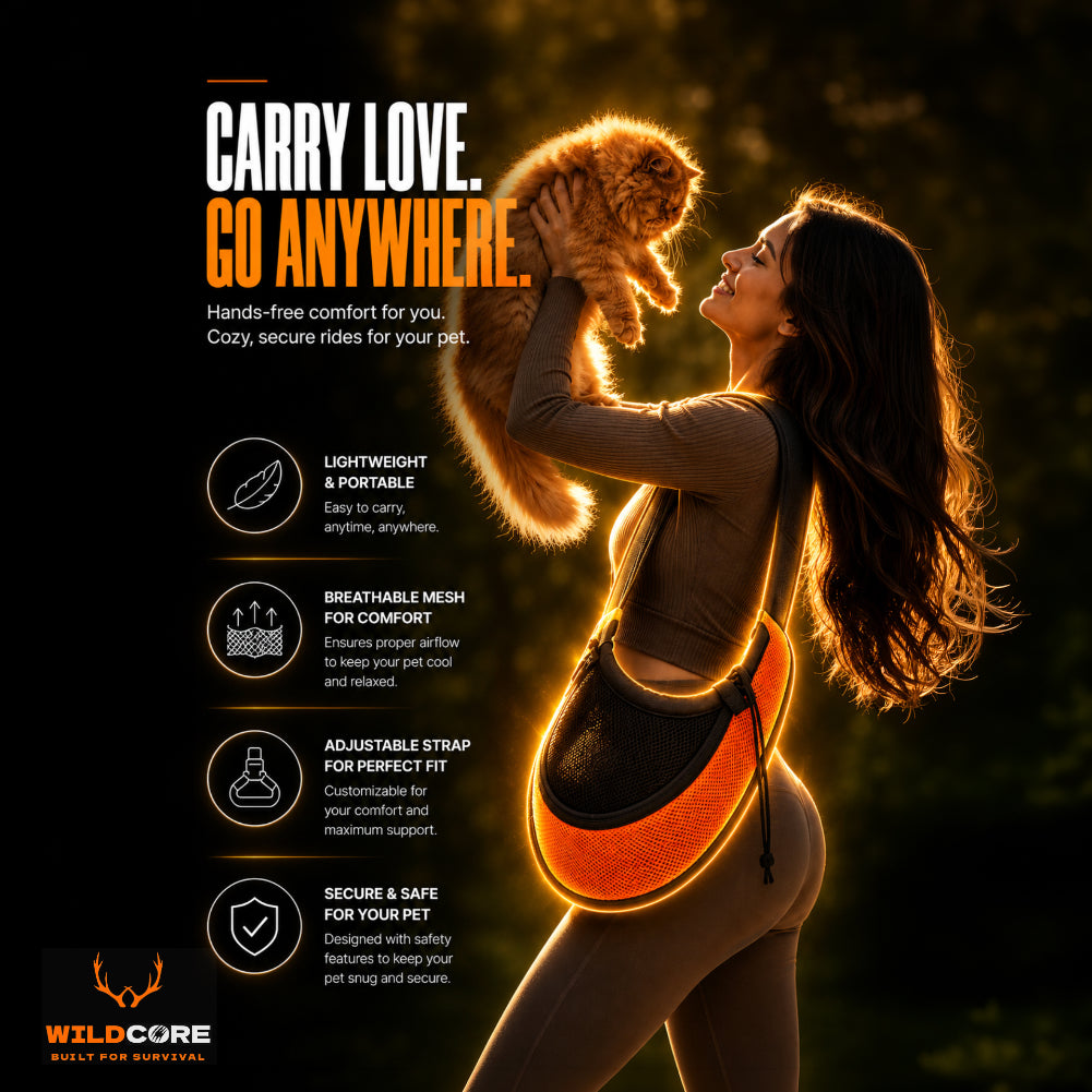 Wildcore TrailCarry™ Shoulder Pet Carrier Sling