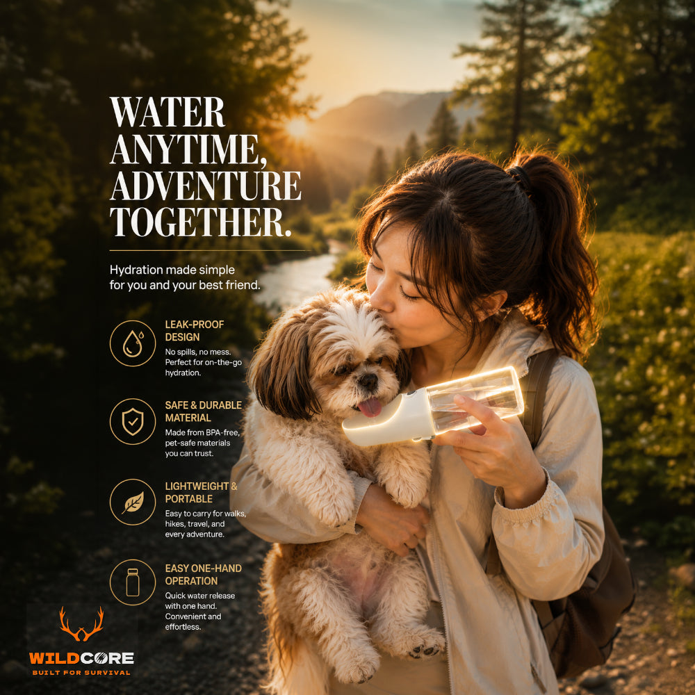 Wildcore HydroPaw™ Portable Dog Water Bottle