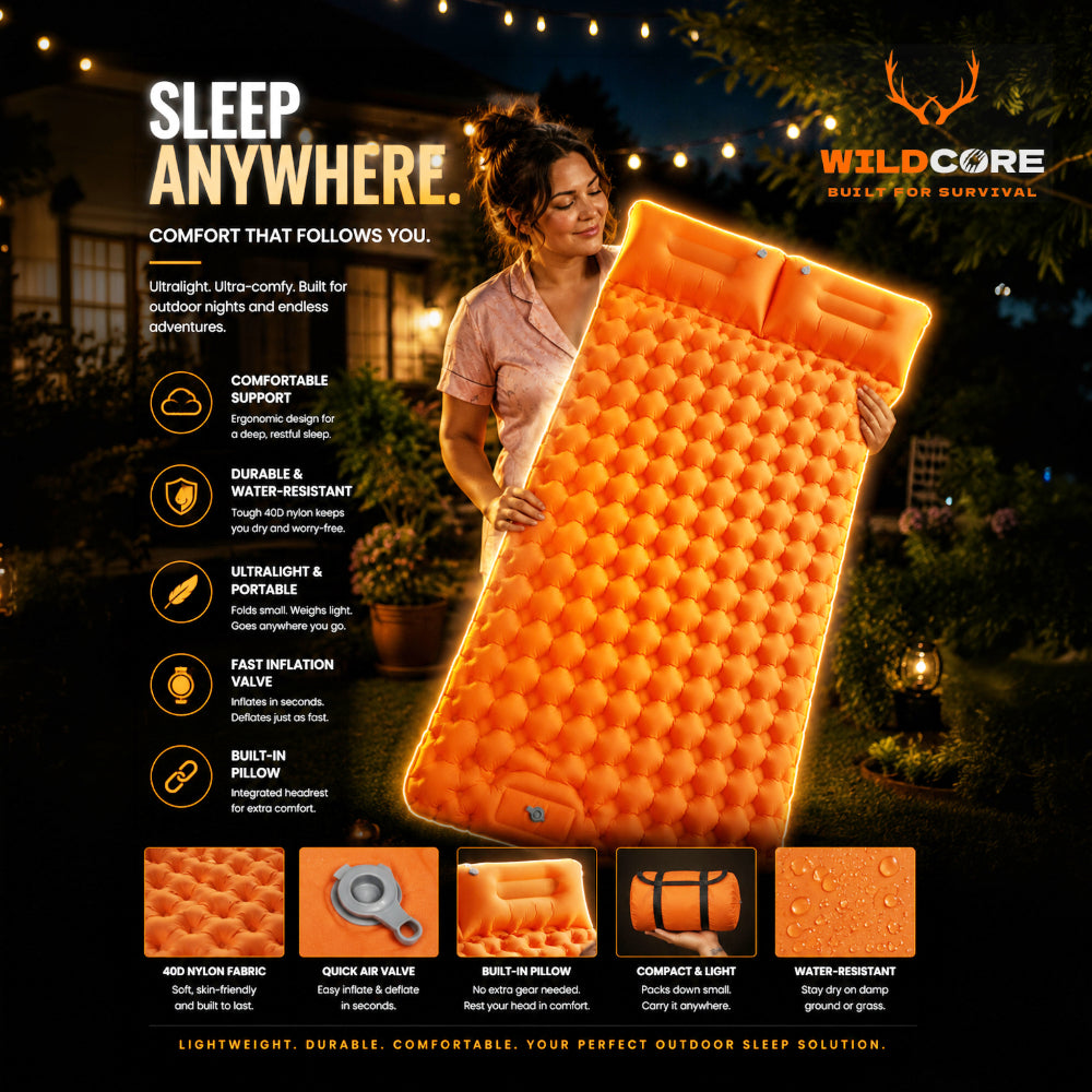 Wildcore CloudRest™ Inflatable Double Camping Mattress
