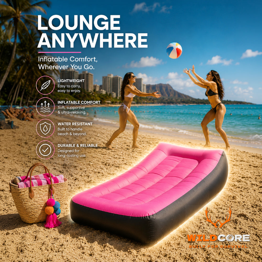 Wildcore AirLounge™ Portable Inflatable Sofa Bed for Camping & Beach