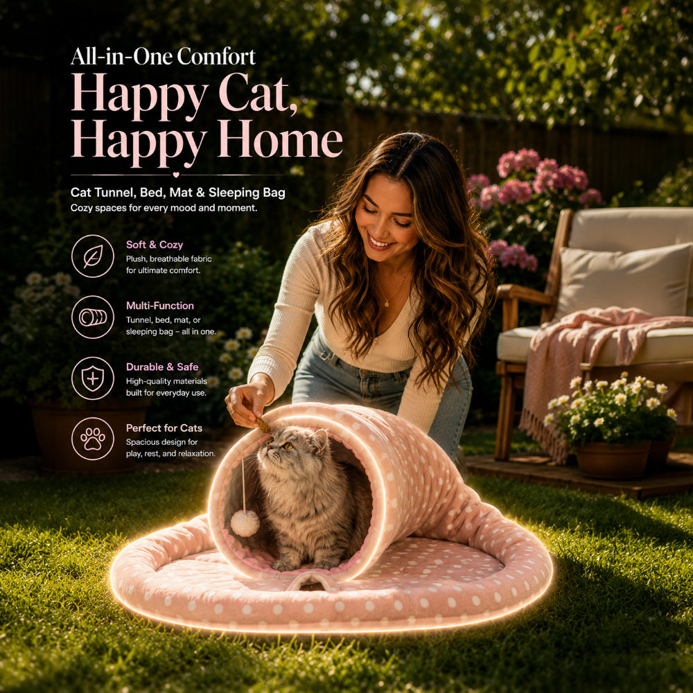 Wildcore CozyTunnel™ 4-in-1 Cat Bed & Play Tunnel