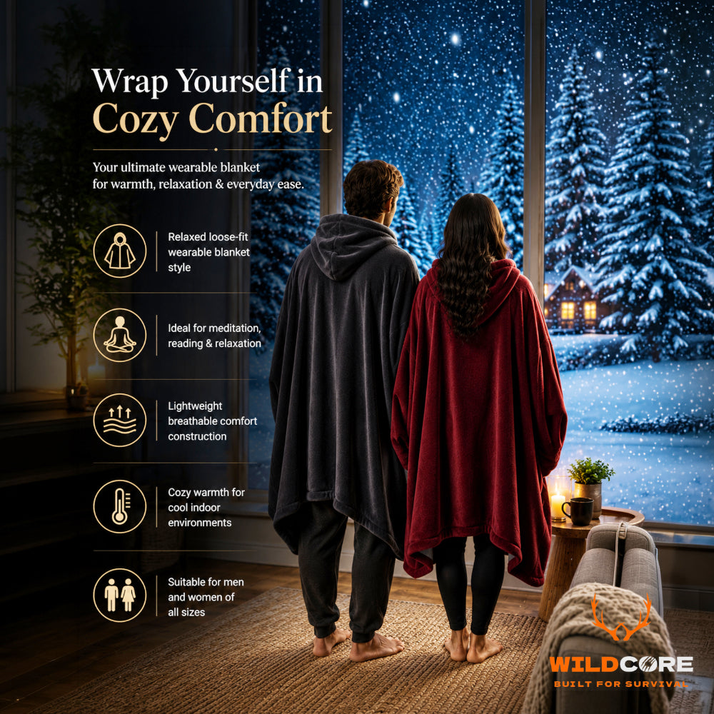 Wildcore ZenWrap™ Wearable Blanket Hoodie