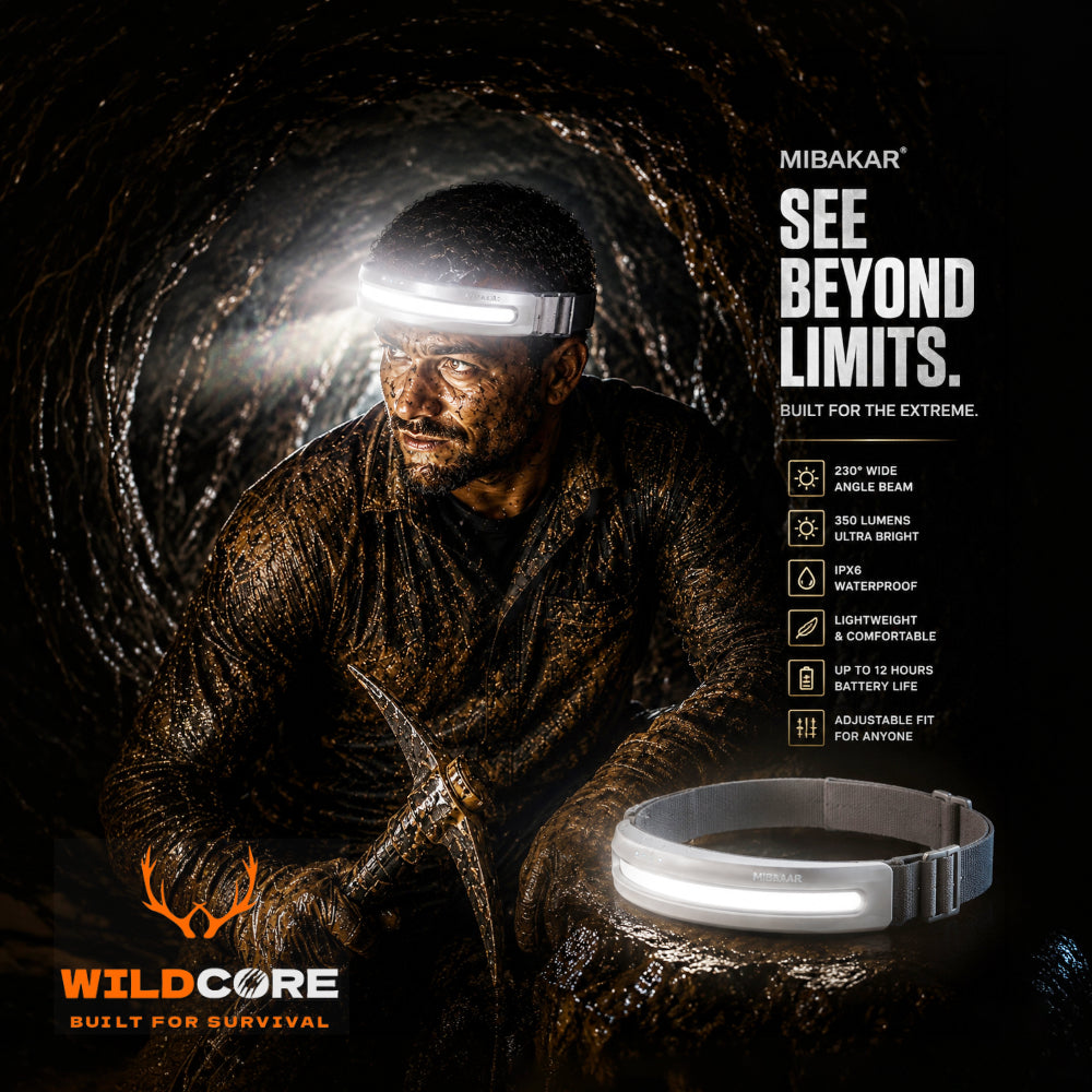 Wildcore HorizonBeam™ 350 Rechargeable Headlamp