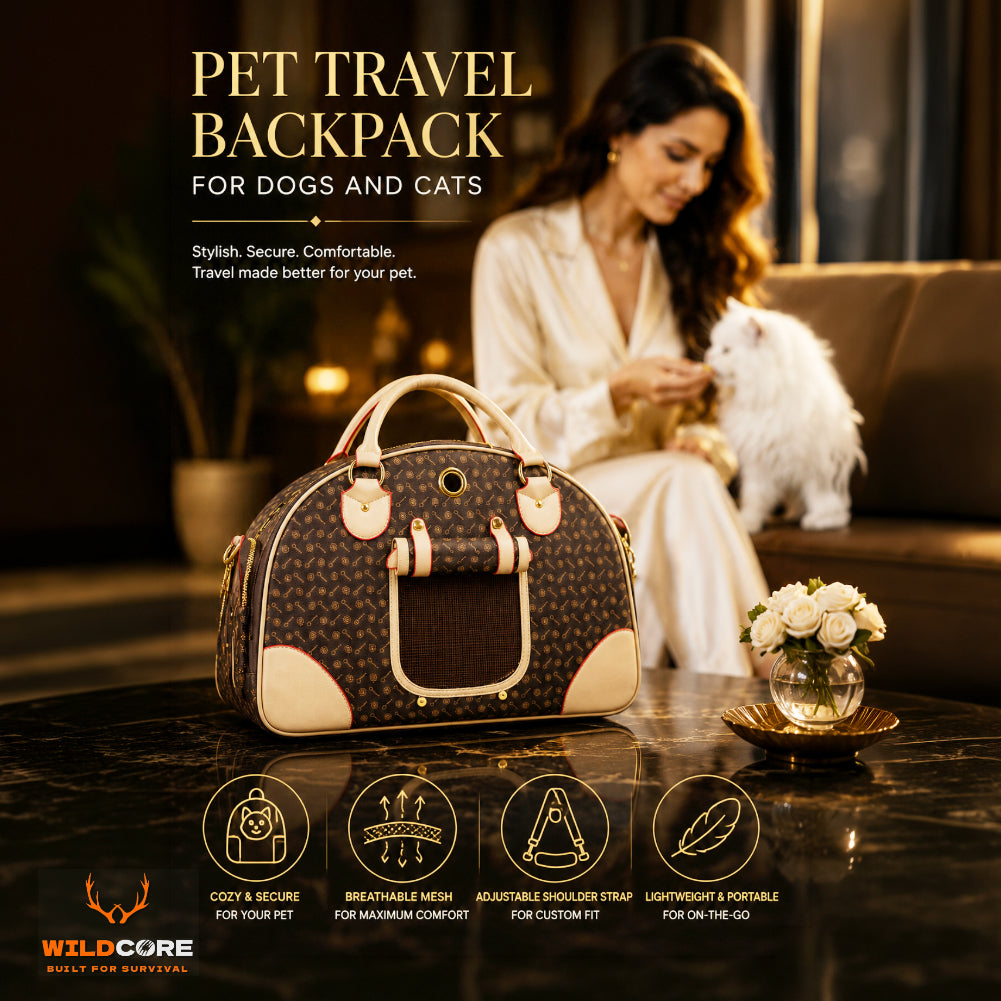 Wildcore LuxeCarry™ Premium Pet Travel Backpack