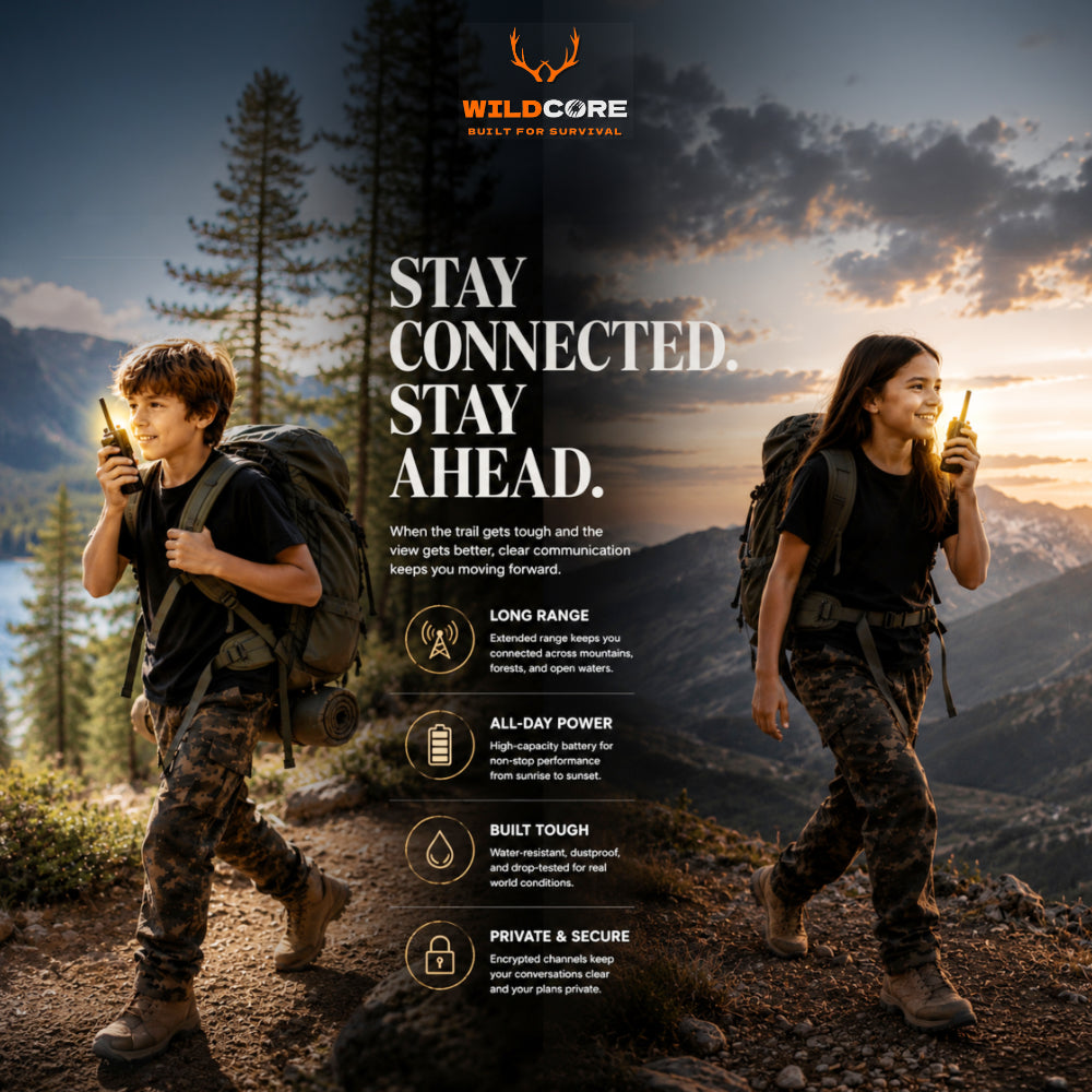 Wildcore TrailTalk™ Kids Mini Walkie Talkie Set