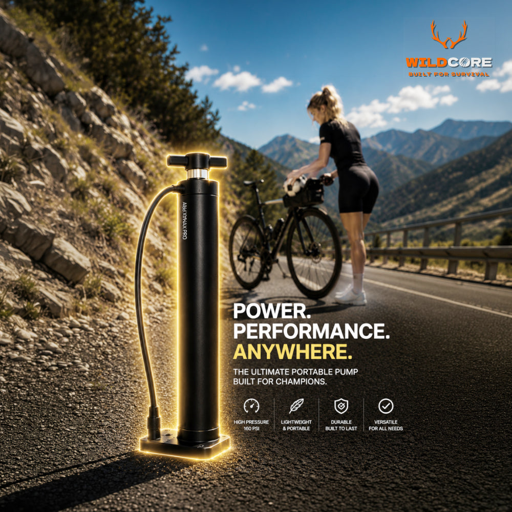 Wildcore TrailPump™ Mini Portable Pump Compact Power for Every Adventure.