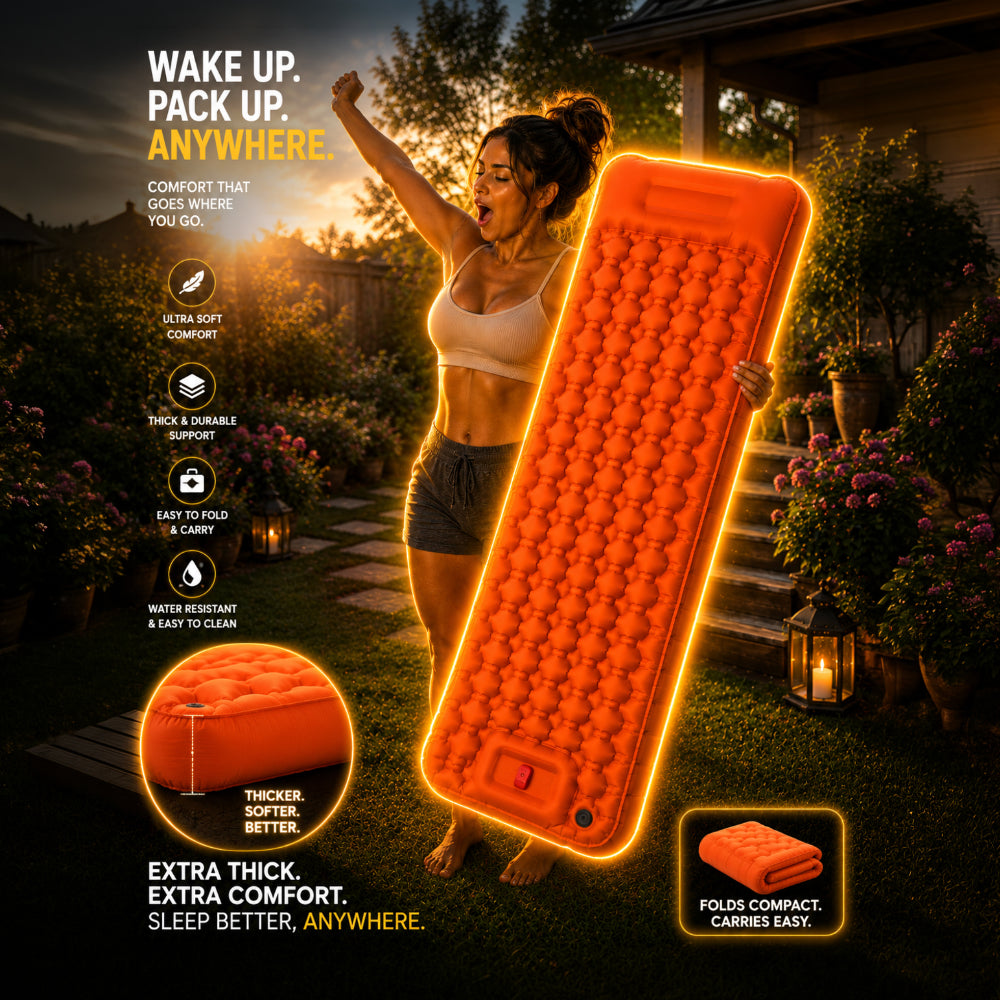 Wildcore TrekRest™ Portable Inflatable Camping Mattress