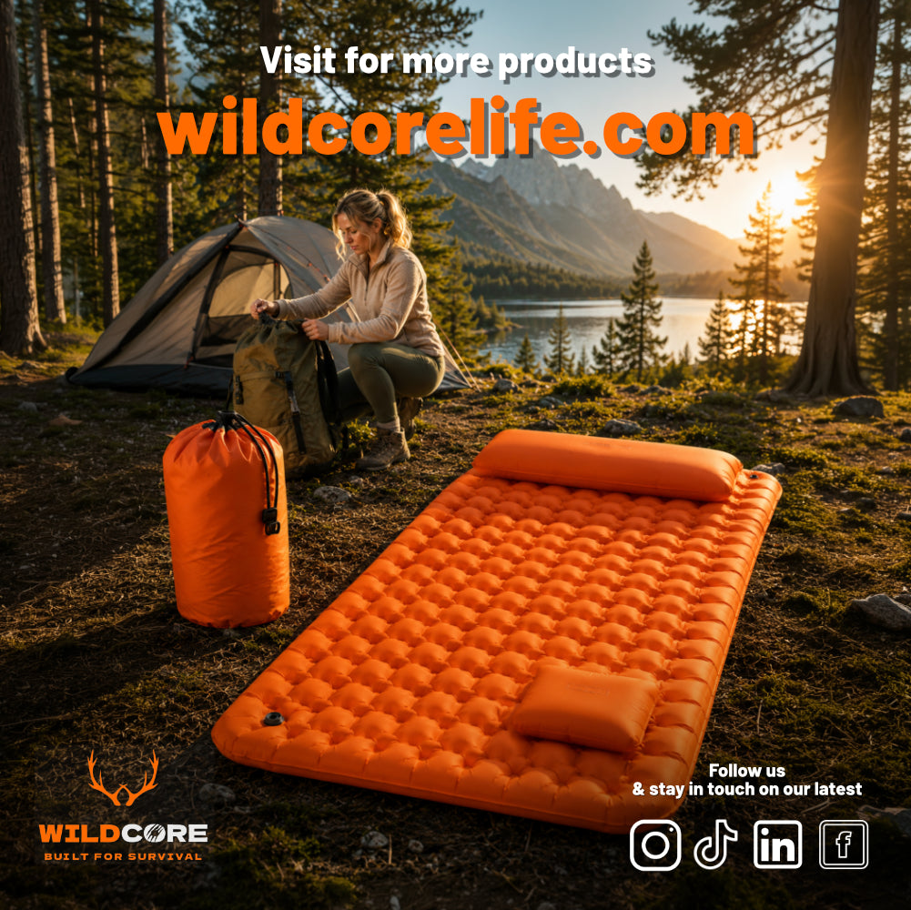 Wildcore TrekRest™ Portable Inflatable Camping Mattress