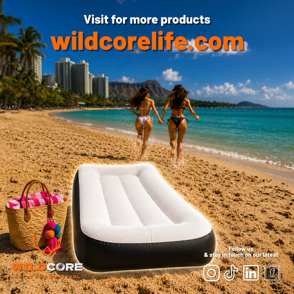 Wildcore AirLounge™ Portable Inflatable Sofa Bed for Camping & Beach