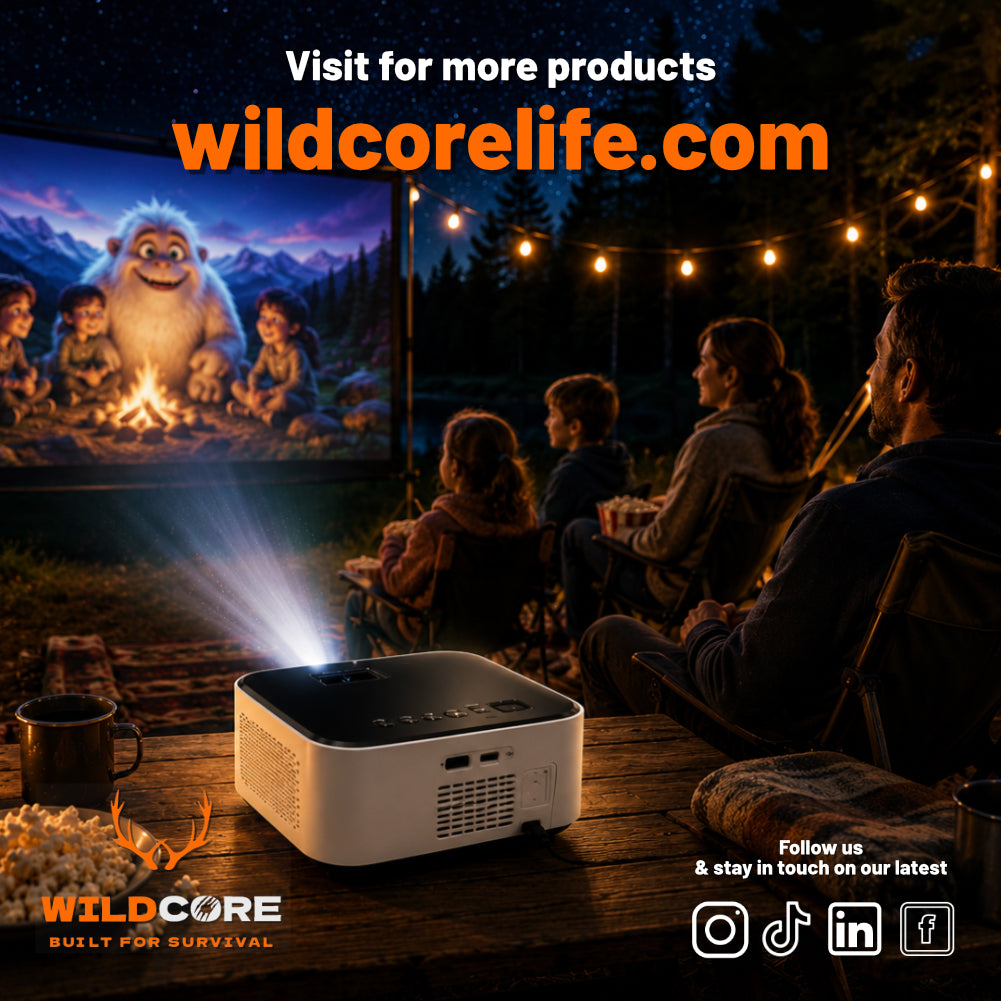 Wildcore CinemaGo™ Wireless Mini Outdoor Projector for Apple & Android