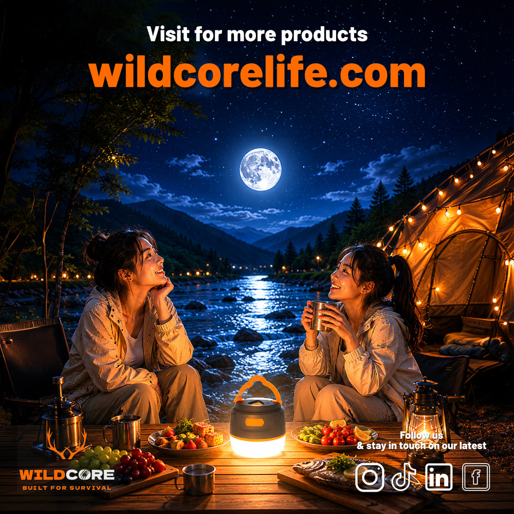 Wildcore GlowTrail™ Magnetic Waterproof Camping Lantern