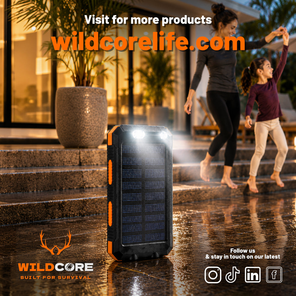 Wildcore SunVault™ Solar Power Bank 6000mAh