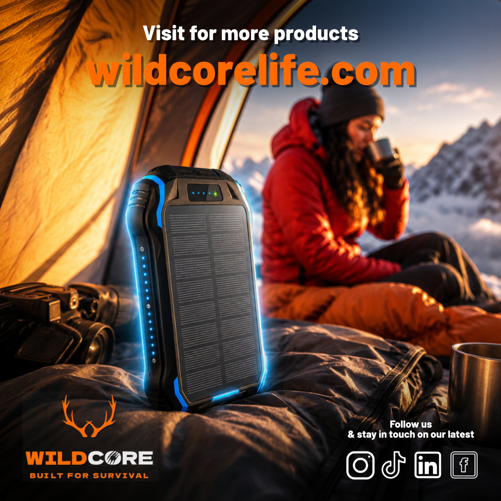 Wildcore SummitCharge™ 26800mAh Solar Power Bank