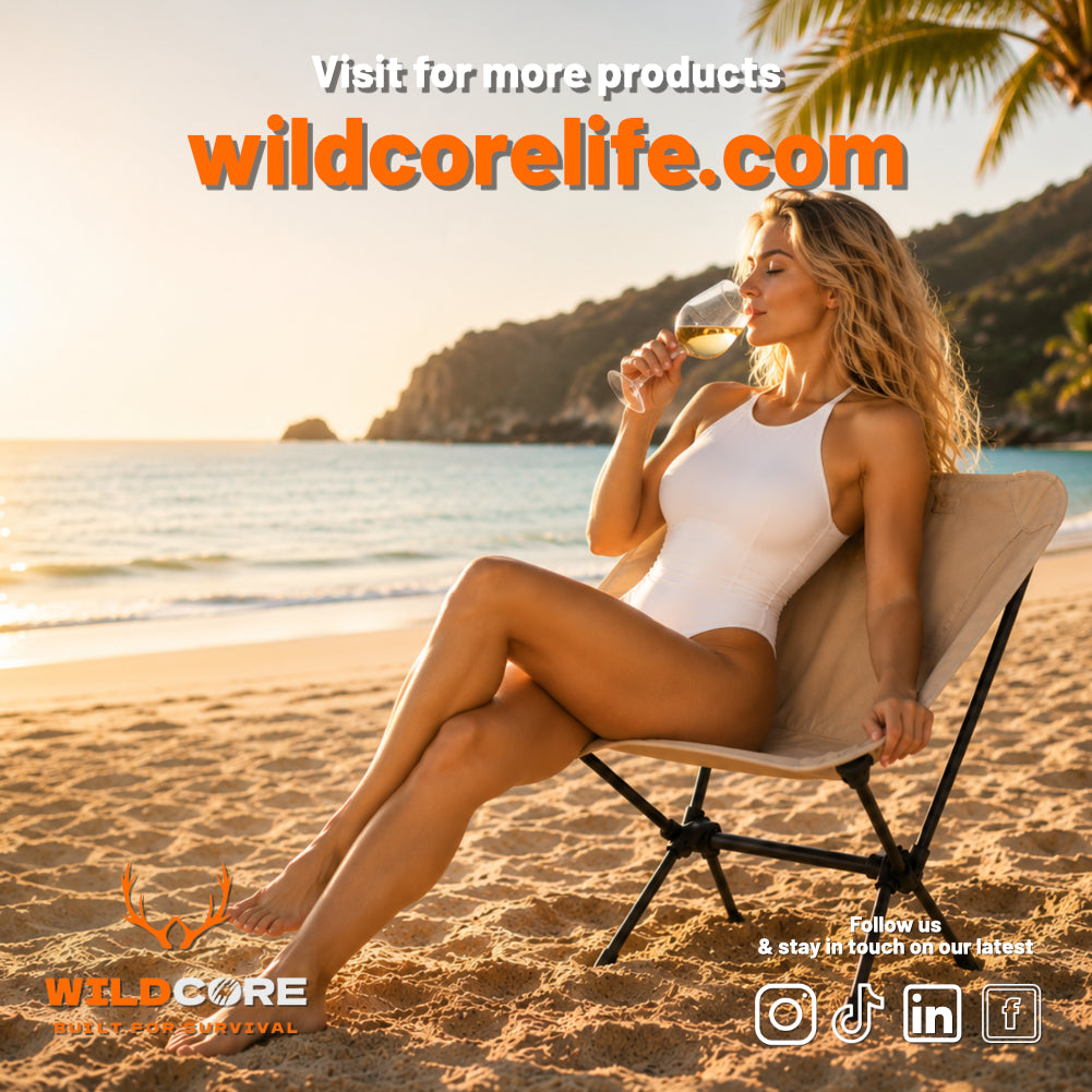 Wildcore CampLounge™ Lightweight Camping & Beach Chair