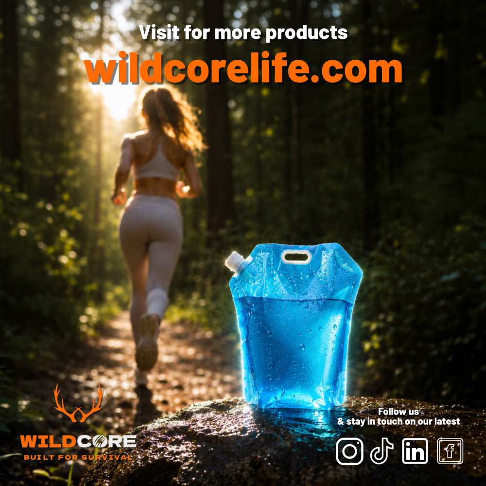 Wildcore HydroPack™ Foldable Outdoor Water Storage Bag (5L/10L)