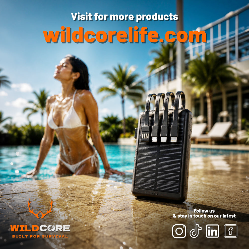 Wildcore SunCharge™ 20000mAh Mini Solar Power Bank
