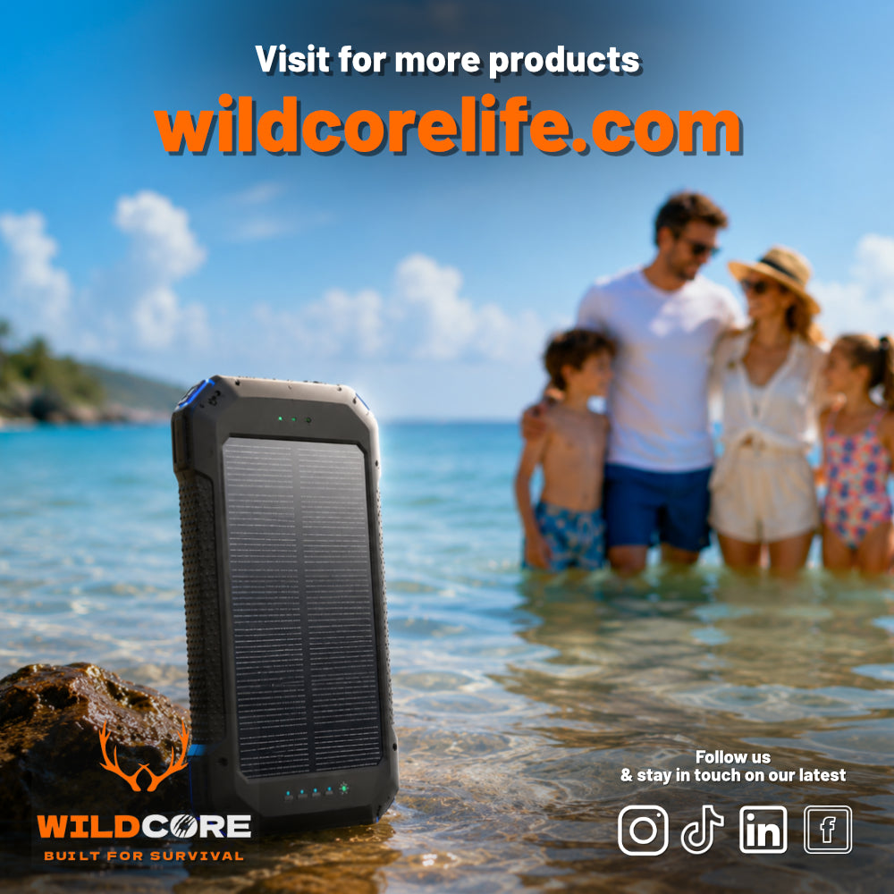 Wildcore TitanSolar™ 20000 Power Bank