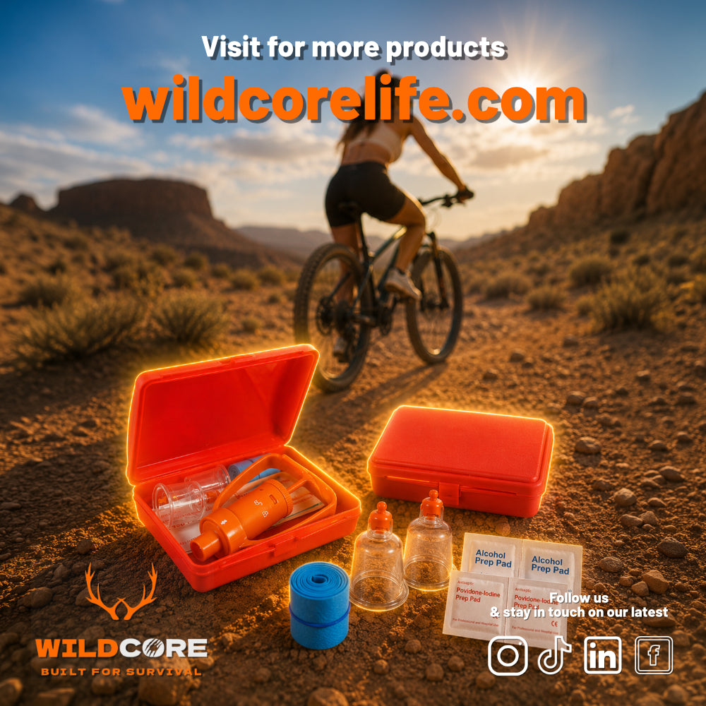 Wildcore VenomGuard™ Outdoor Venom Vacuum Extractor First Aid Kit