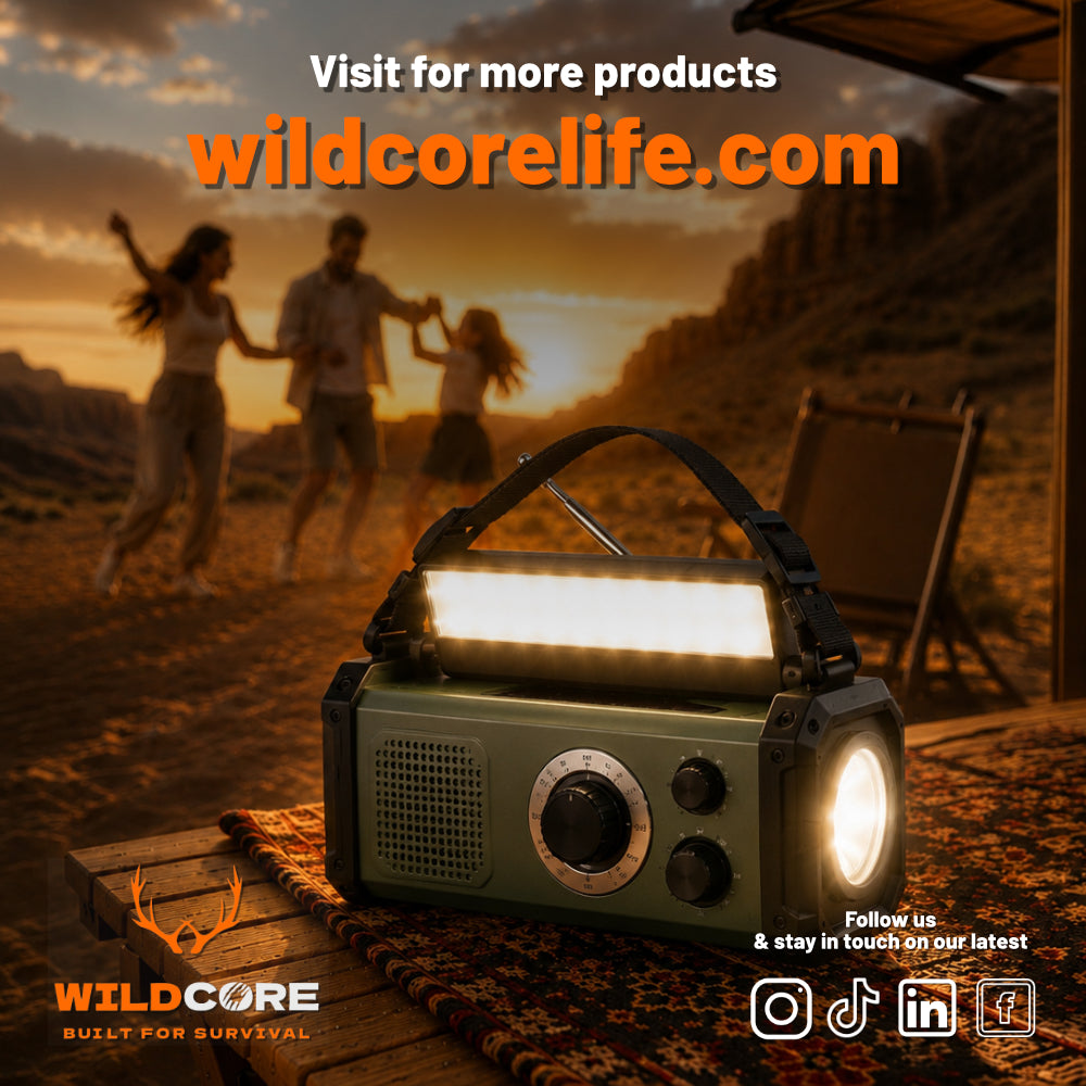 Wildcore StormGuard™ 10000mAh Emergency Survival Weather Radio