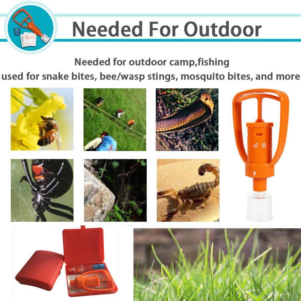 Wildcore VenomGuard™ Outdoor Venom Vacuum Extractor First Aid Kit