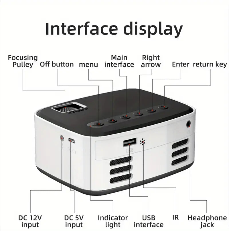 Wildcore CinemaGo™ Wireless Mini Outdoor Projector for Apple & Android